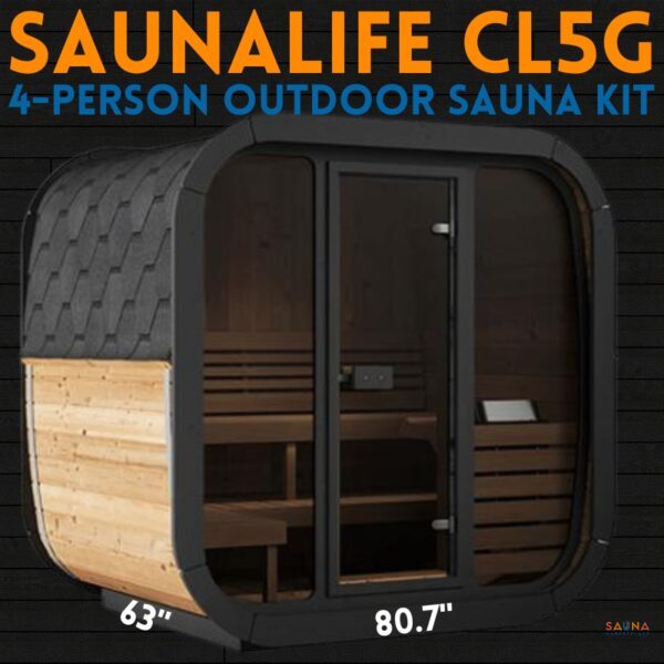 SaunaLIfe CL5G 4-Person Outdoor Sauna Kit