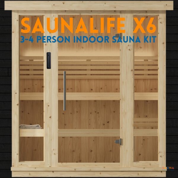 SaunaLife X6 Indoor Sauna Kit 3 to 4 person