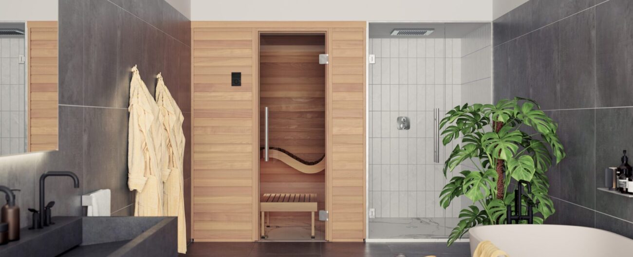 Who Makes The Best Home Sauna Kit? We Review Auroom, Saunalife, Almost Heaven, And Finnleo 4 Baia Bathroom Integrated Scaled E1720474357382