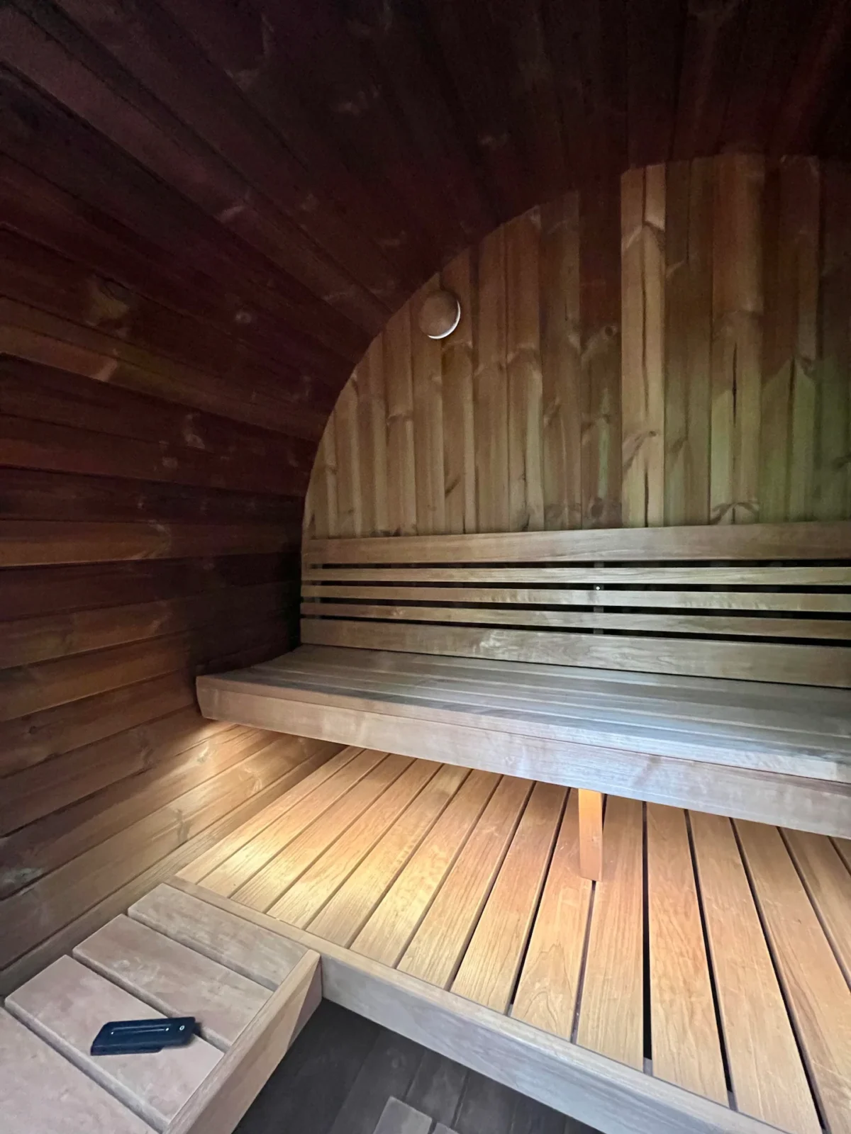 Saunalife Ee6G 4-Person Barrel Sauna With Back Wall Benches - Image 25