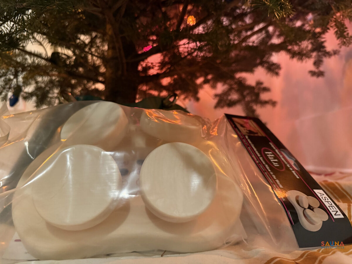 Halu Sauna Round Headrest Pillow In Clear Aspen - Image 15