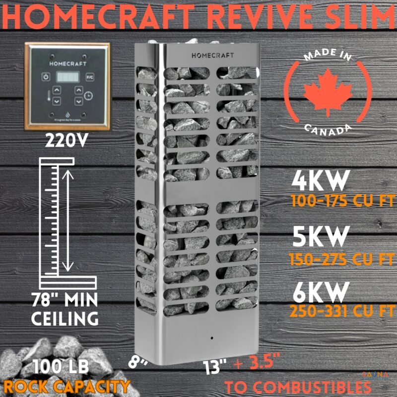 7 Best Electric Sauna Heater Reviews In 2024 13 Homecraft Revive Slim With Specs