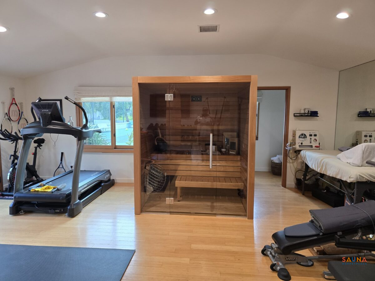 Auroom Cala Glass Indoor Sauna Kit - Image 17