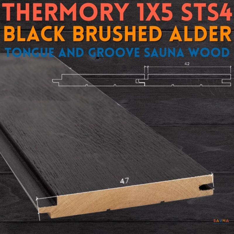 Welcome To Sauna Marketplace - Good Heat, Timeless Tradition, &Amp; Modern Wellness 9 Black Brushed Alder 1X5 Thermory Sts4 Sauna Wall And Ceiling Wood