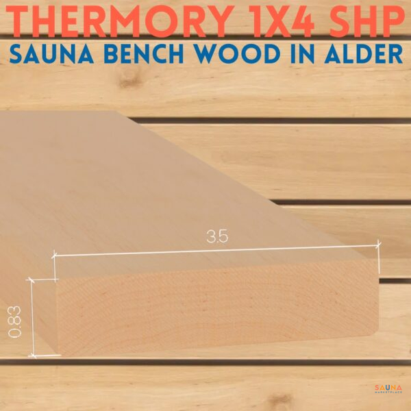 Thermory 1x4 Sauna Bench Wood SHP in Alder