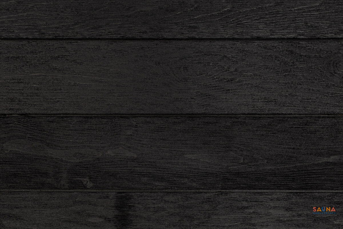 1X5 Brushed Black Alder Sts4 Wall Cladding - Sauna Wood By Thermory - Image 2