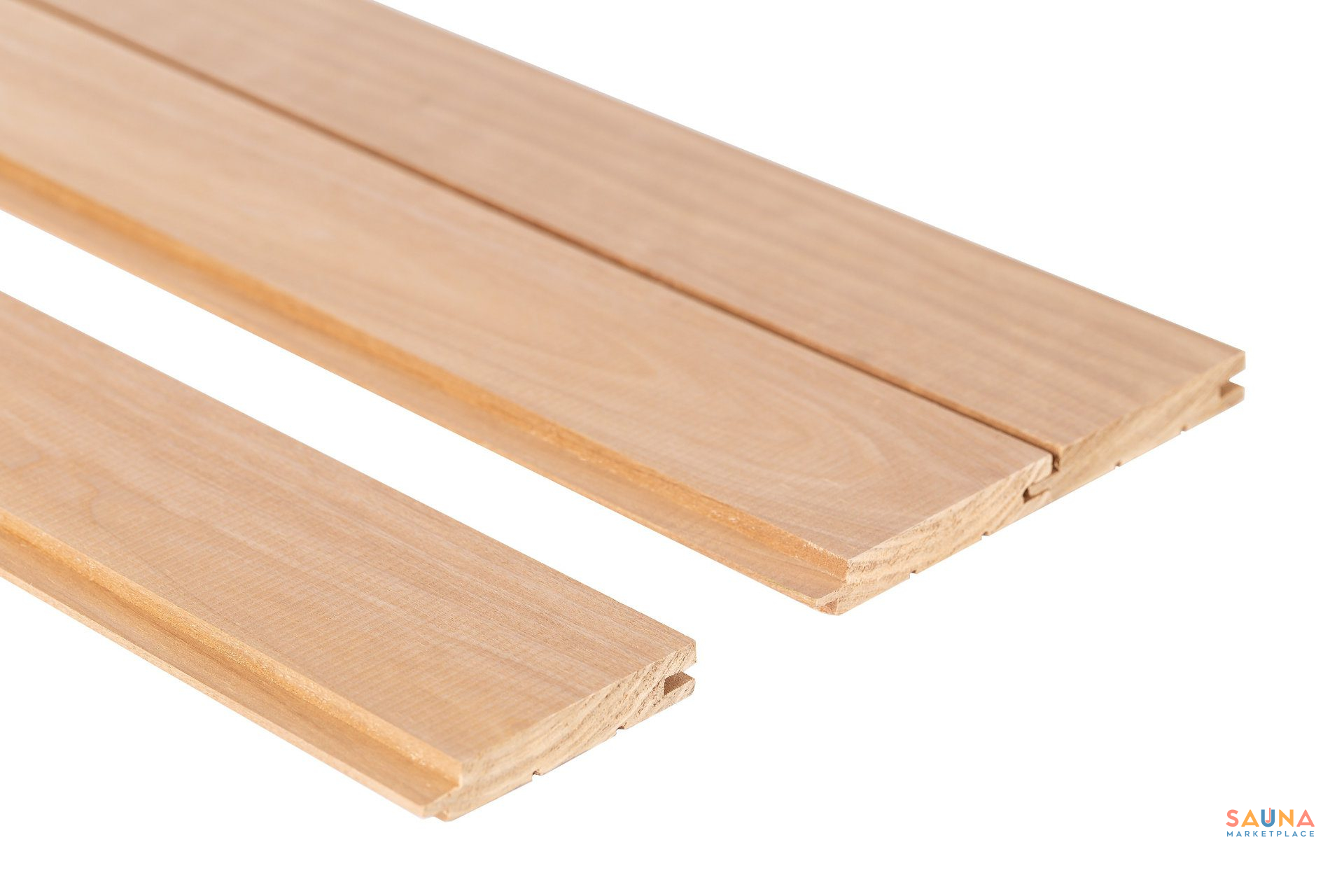 Thermory_Sauna_Wall_Sts4_15X90_Thermo-Aspen_1 1X5 Thermo-Aspen Sts4 Wall Cladding - Thermally Modified Sauna Wood By Thermory - Image 4