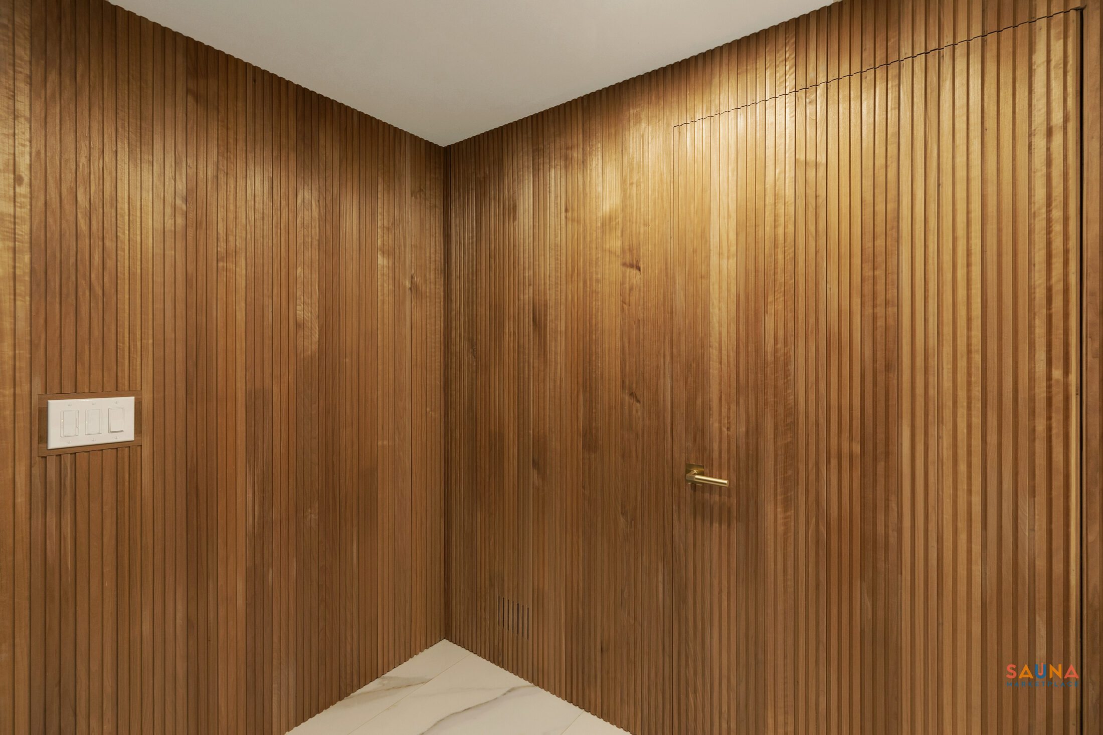 Tousleyco_Glengarry_Wellness_001 Thermory Kyte In Thermo-Aspen Sauna Wood On Sauna Marketplace With Built In Door In Basement Recovery Room