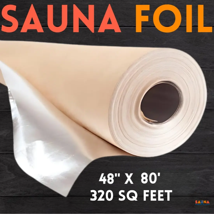 Vapor Barrier Sauna Foil Radiant Barrier Prosaunas 128938 - 48 In × 80 Ft Roll | Pure-Aluminum Radiant &Amp;Amp; Moisture Shield For Saunas, Basements, Crawl Spaces &Amp;Amp; More - Image 1