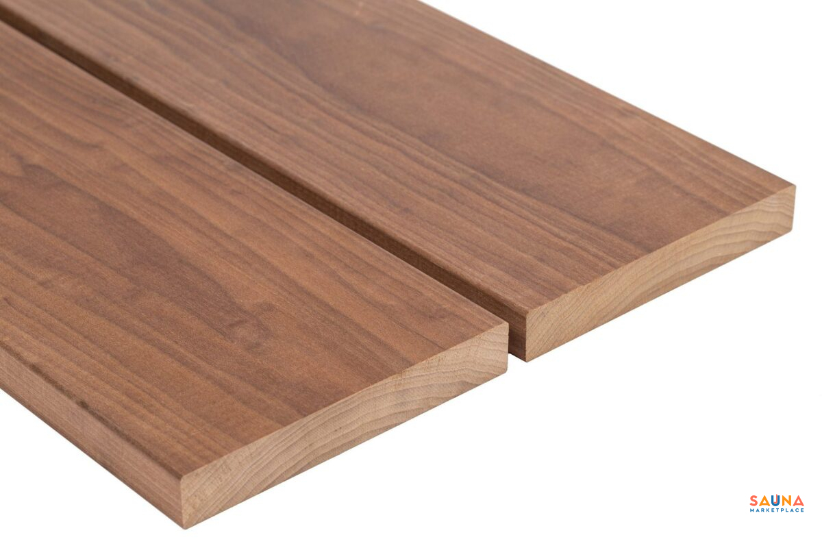 Thermo-Magnolia Wide Sauna Bench Board 5/4×8 Shp - Image 2