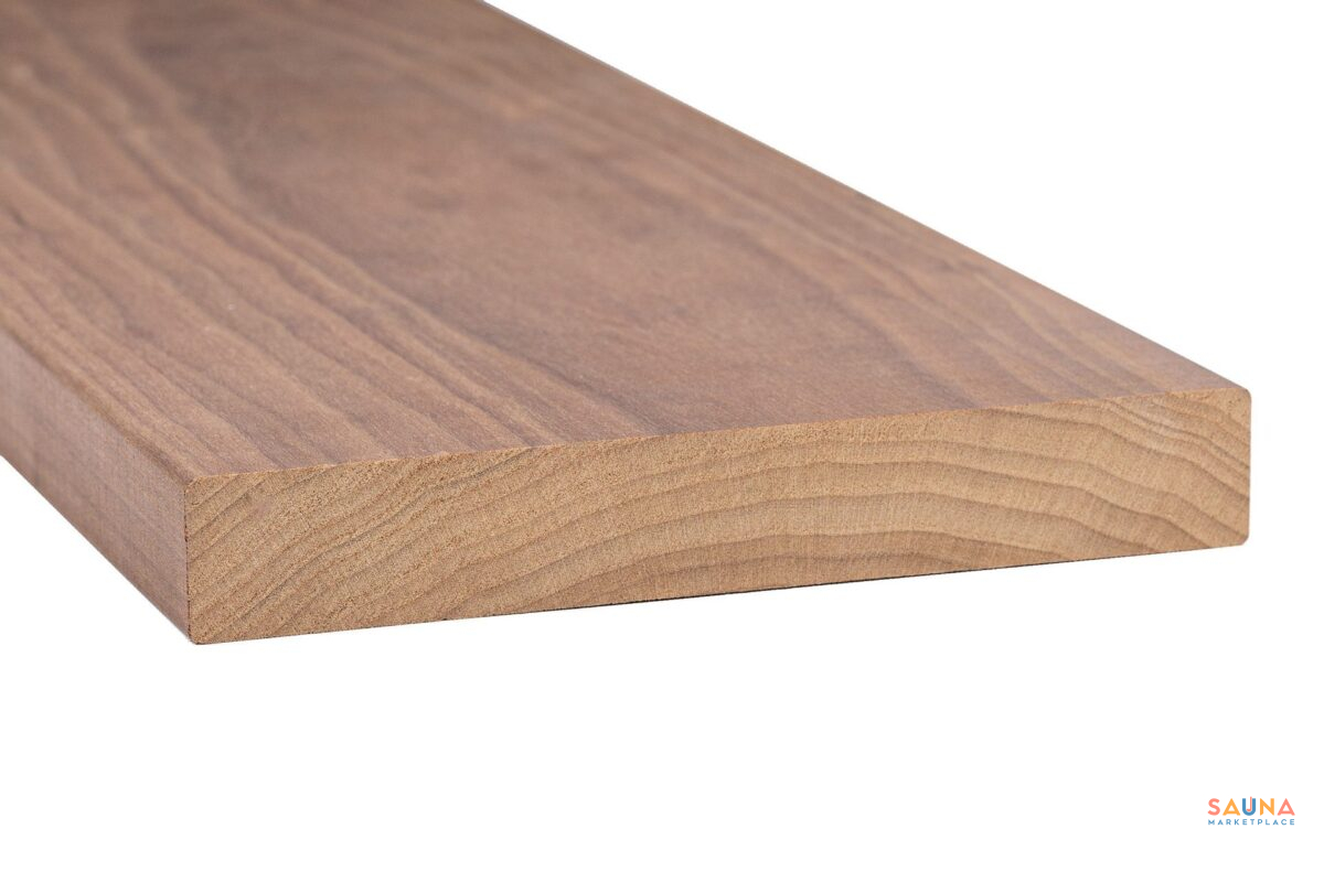 Thermo-Magnolia Wide Sauna Bench Board 5/4×8 Shp - Image 3