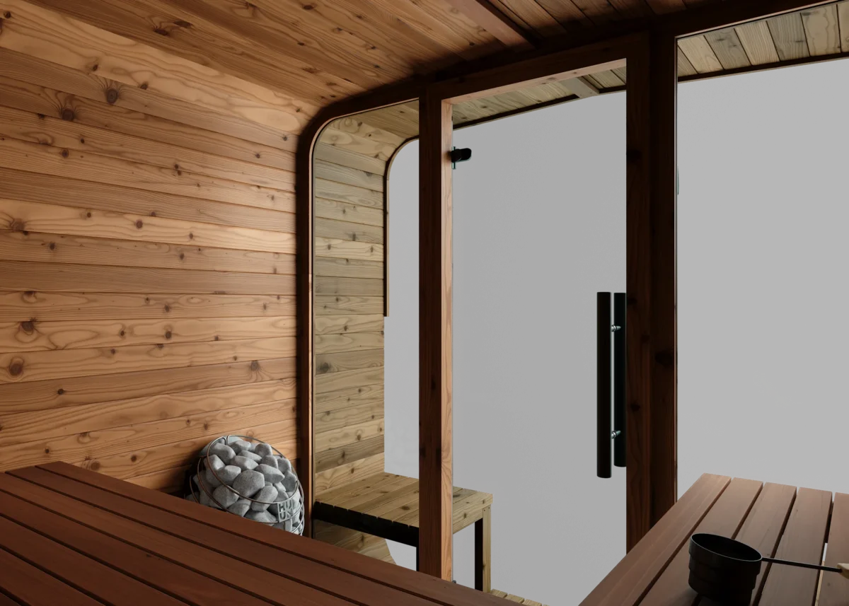 Thermory  Medium Squares With Terrace And L-Bench — Models No 42 With Window &Amp; No 43 - Image 7