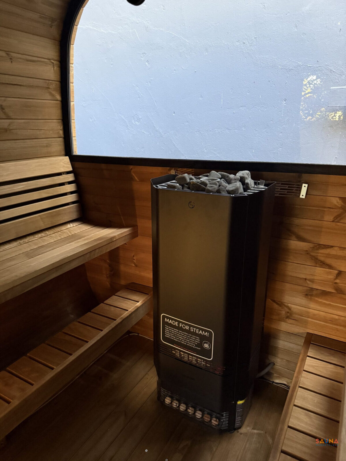 Saunalife Cl12G | 8-Persons Outdoor Sauna With Changing Room And Porch - Image 24
