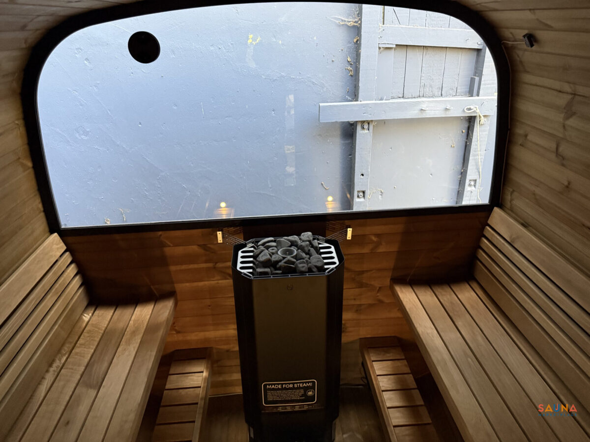Saunalife Cl12G | 8-Persons Outdoor Sauna With Changing Room And Porch - Image 2