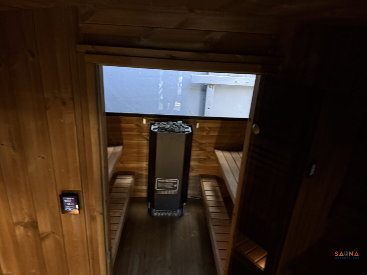 Saunalife Cl12G | 8-Persons Outdoor Sauna With Changing Room And Porch - Image 22