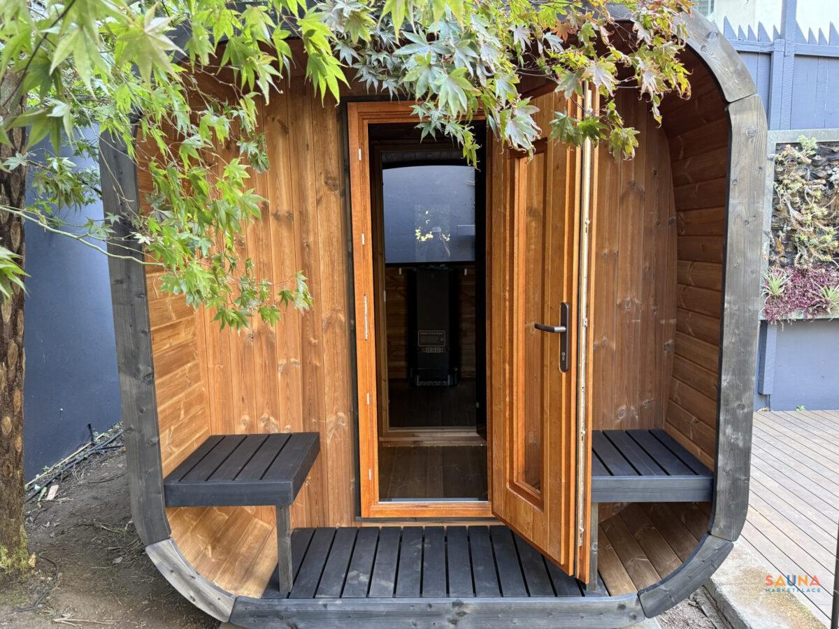 Saunalife Cl12G | 8-Persons Outdoor Sauna With Changing Room And Porch - Image 4