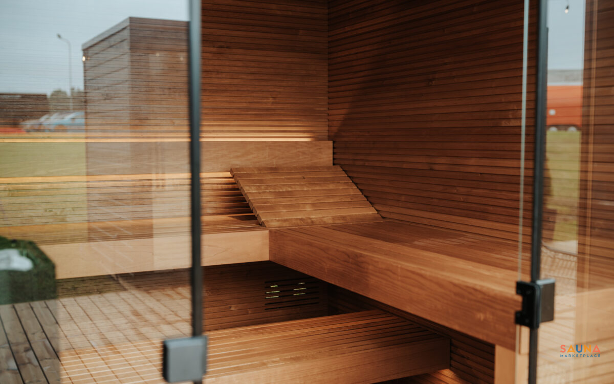 Best Outdoor Sauna Kit Is The Auroom Aera Outdoor Sauna Kit With 3 Bench Levels And Overhang
