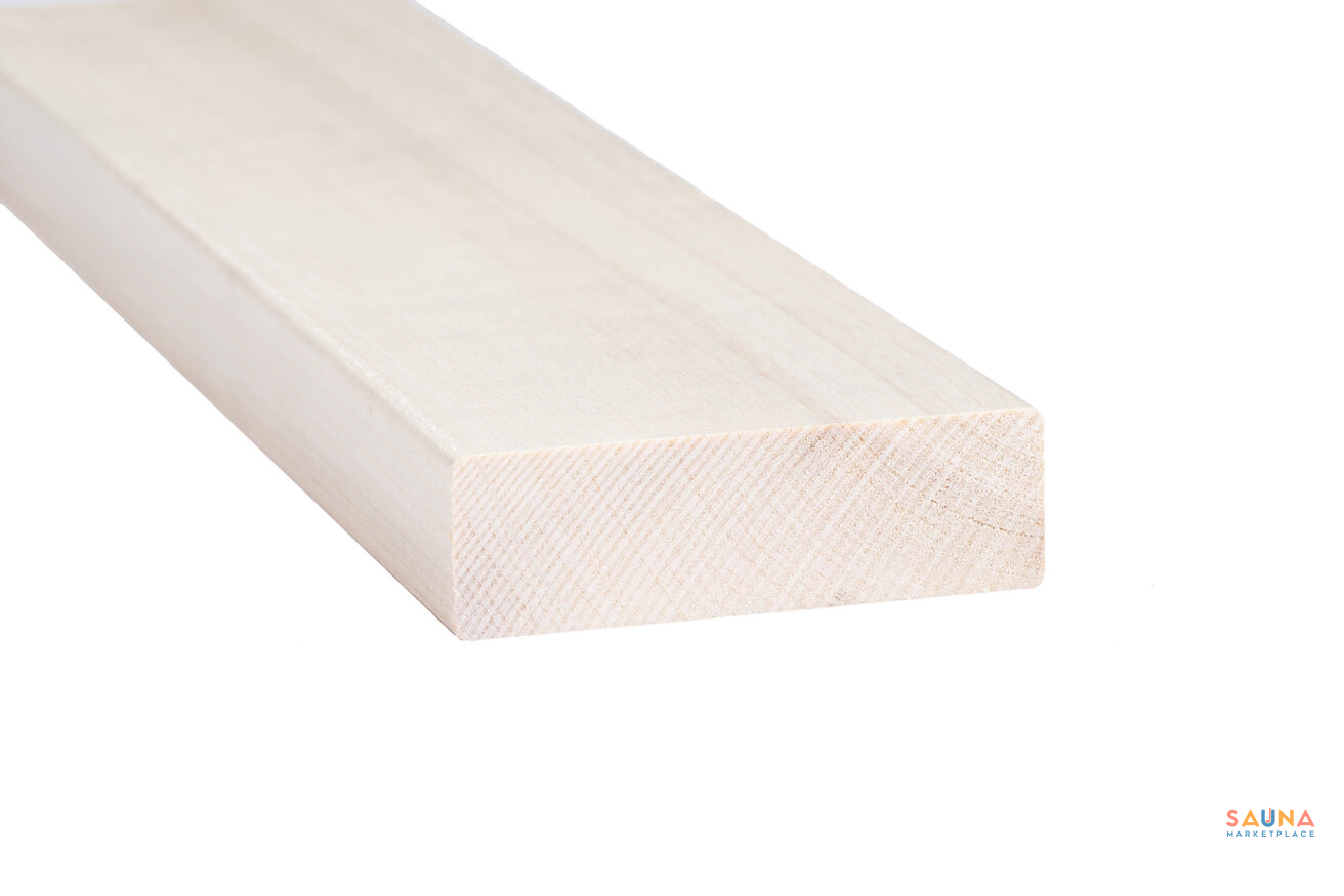 Aspen Sauna Bench Boards — Shp — 5/4×4 — Plain Aspen (Not Thermally Modified) - Image 4