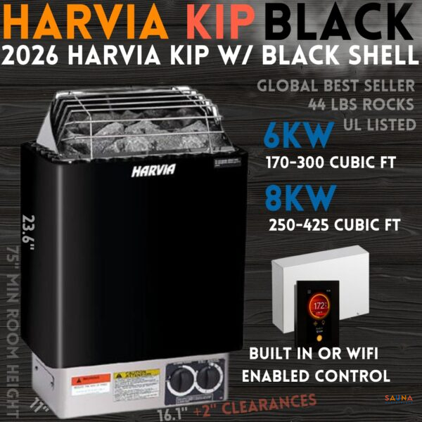Harvia KIP Black Electric Sauna Heater (1)