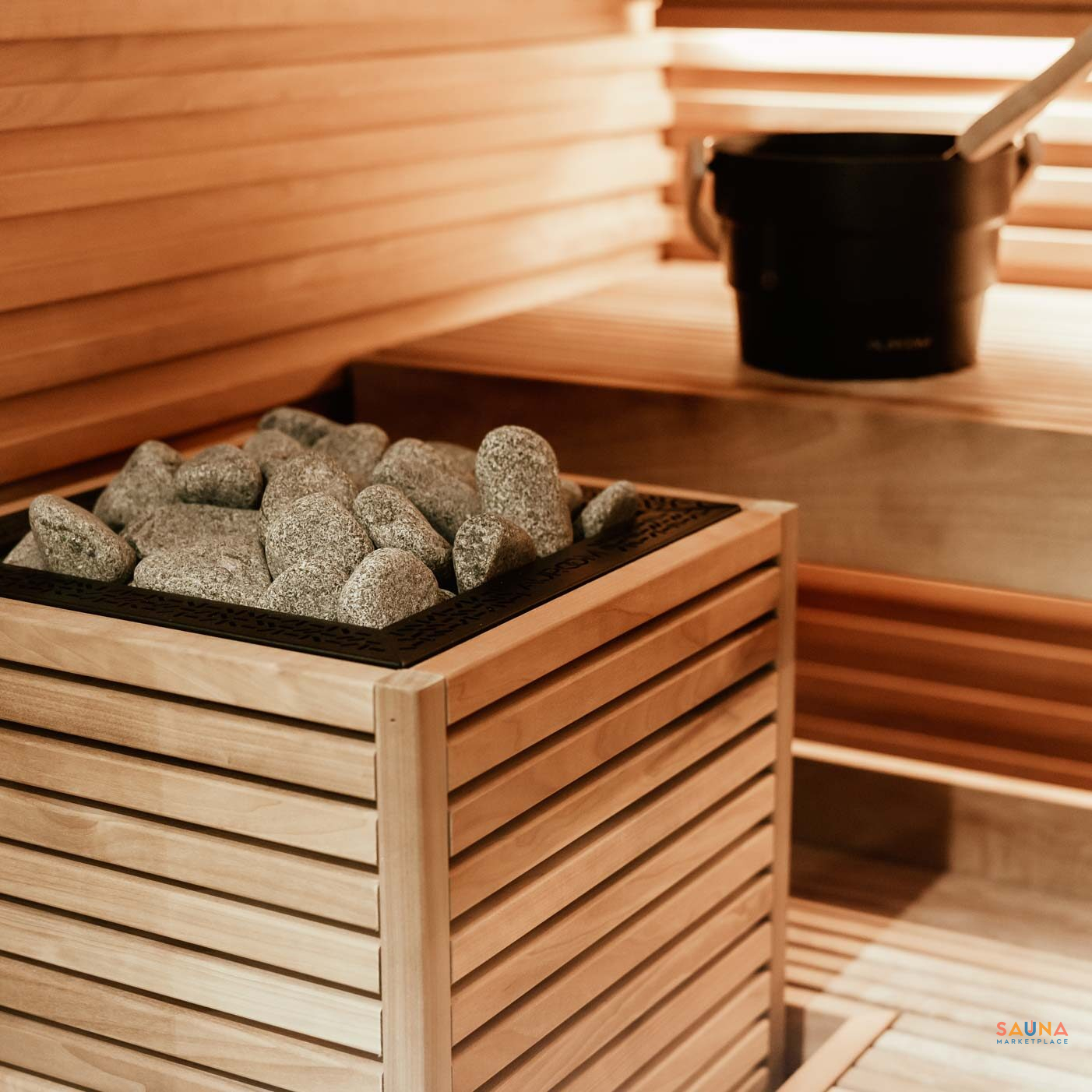 Huum Core Electric Sauna Heater With Wood Exterior | Thermo-Aspen, Aspen, Or Alder - Image 4