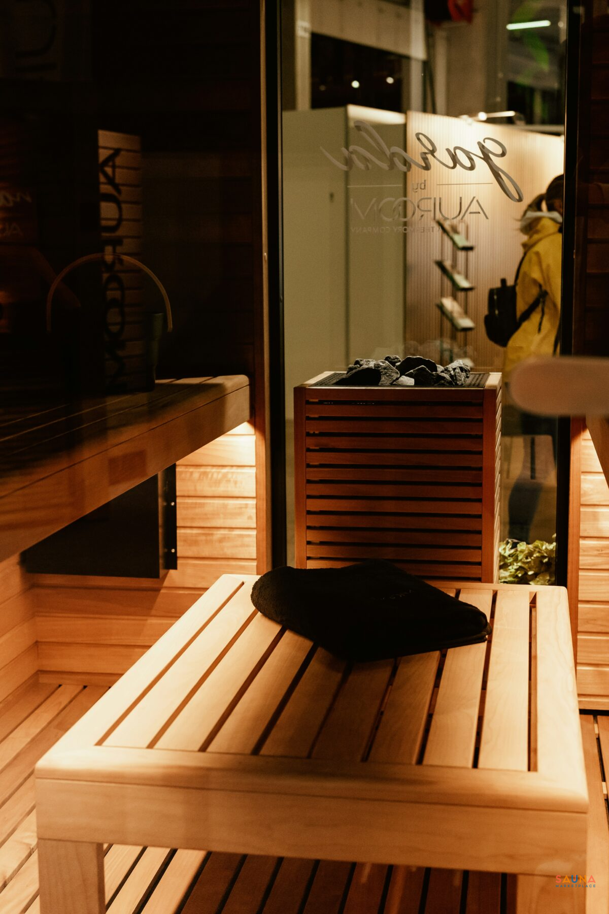 Huum Core Thermo-Aspen Wood Exterior Sauna Heater With UKU Local Controller And Stones (SAK37291)